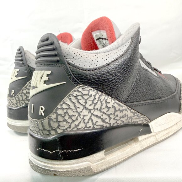 Nike Air Jordan 3 Retro OG “Black Cement” 2018 Size 12 | Pre-Owned | See Details - Picture 5 of 10